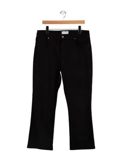 Pre-owned La Ligne High-rise Flared Jeans In Black