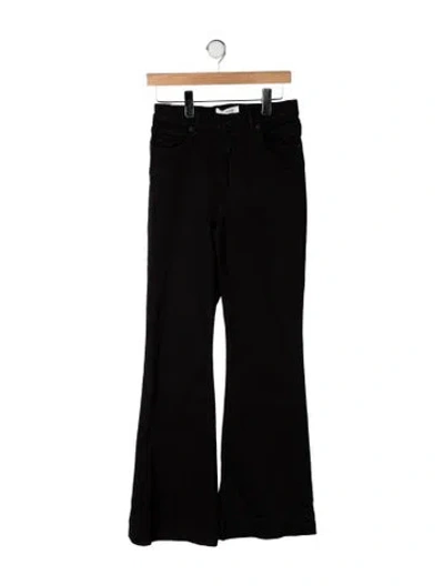 Pre-owned La Ligne High-rise Flared Jeans In Black