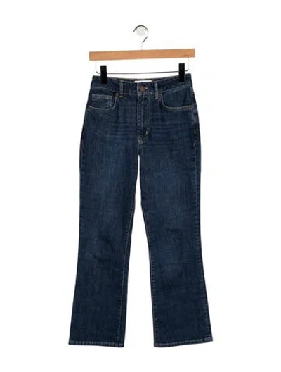 Pre-owned La Ligne High-rise Flared Jeans In Blue