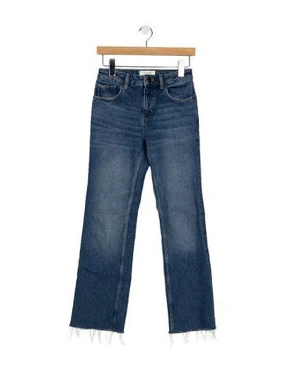 Pre-owned La Ligne High-rise Flared Jeans In Blue