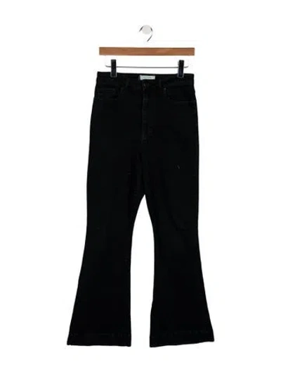 Pre-owned La Ligne High-rise Flared Jeans In Blue