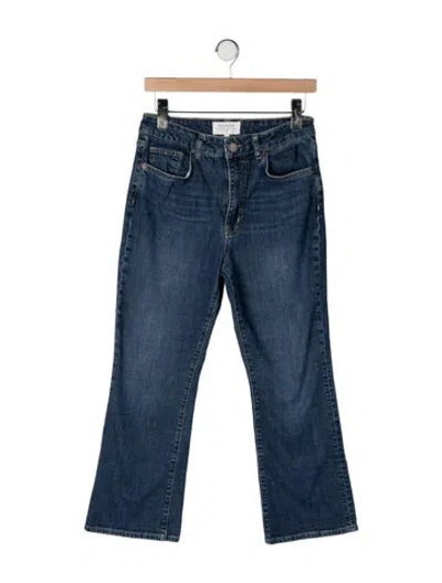Pre-owned La Ligne High-rise Flared Jeans In Blue