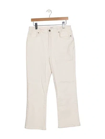 Pre-owned La Ligne High-rise Flared Jeans In Neutral