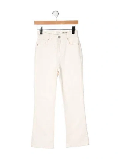 Pre-owned La Ligne High-rise Flared Jeans In Neutrals