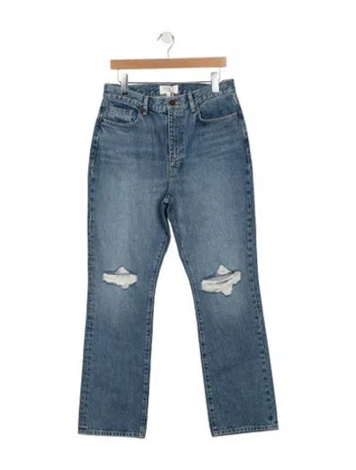 Pre-owned La Ligne High-rise Flared Jeans W/ Tags In Blue