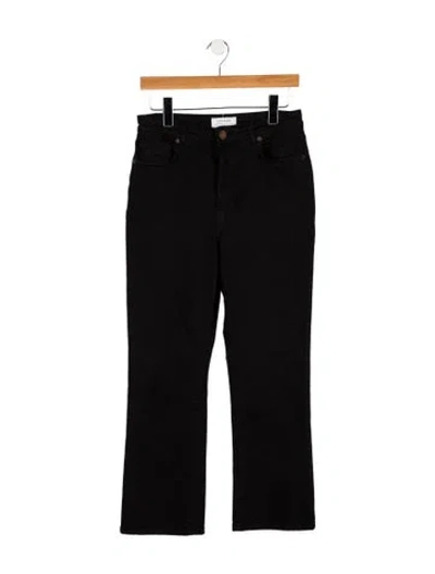 Pre-owned La Ligne High-rise Straight Leg Jeans In Black