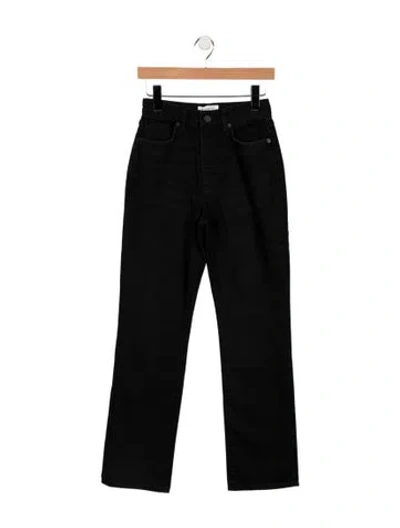 Pre-owned La Ligne High-rise Straight Leg Jeans W/ Tags In Black