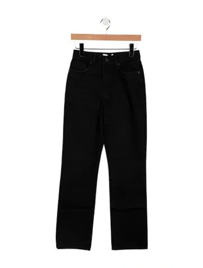 Pre-owned La Ligne High-rise Straight Leg Jeans W/ Tags In Black