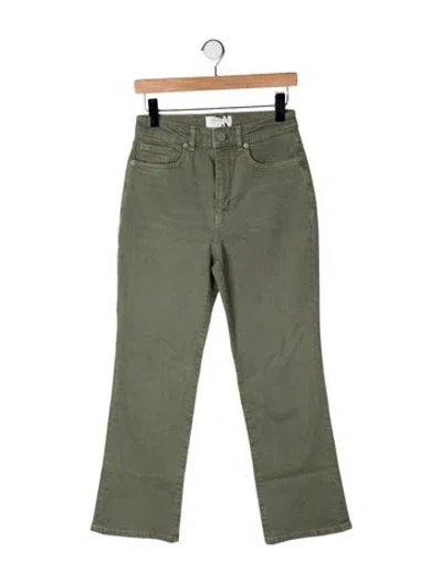 Pre-owned La Ligne High-rise Straight Leg Jeans W/ Tags In Green