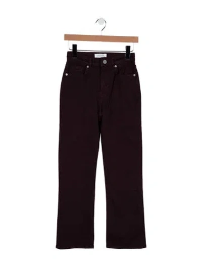 Pre-owned La Ligne High-rise Straight Leg Jeans W/ Tags In Purple