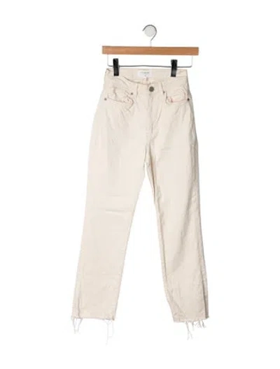 Pre-owned La Ligne High-rise Straight Leg Jeans In Yellow
