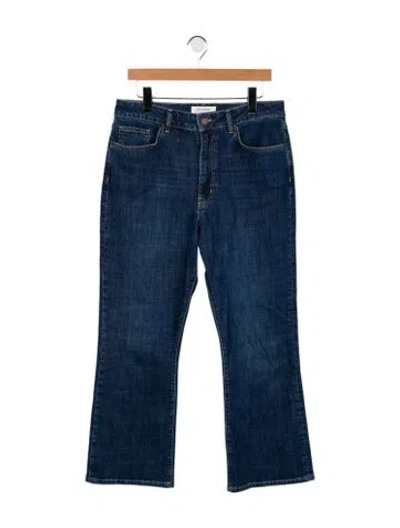 Pre-owned La Ligne High-rise Wide Leg Jeans In Blue