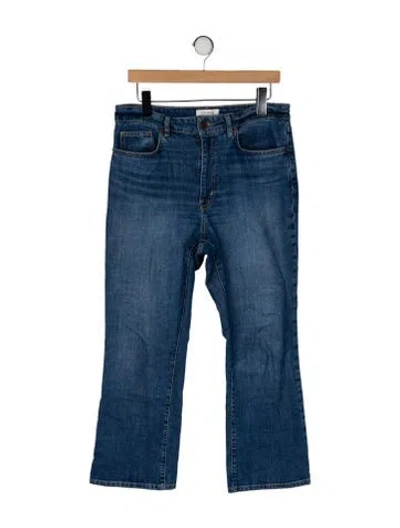 Pre-owned La Ligne High-rise Wide Leg Jeans In Blue
