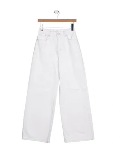 Pre-owned La Ligne High-rise Wide Leg Jeans In Blue