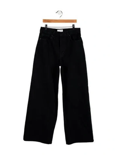 Pre-owned La Ligne High-rise Wide Leg Jeans In Blue