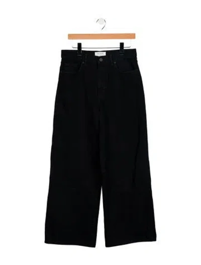 Pre-owned La Ligne High-rise Wide Leg Jeans In Blue