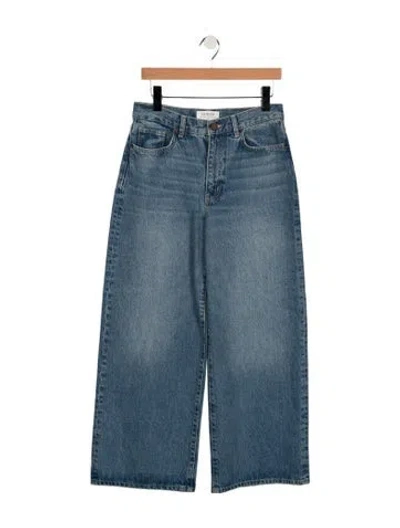 Pre-owned La Ligne High-rise Wide Leg Jeans In Blue
