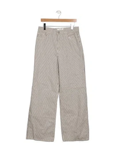 Pre-owned La Ligne High-rise Wide Leg Jeans In Multicolor