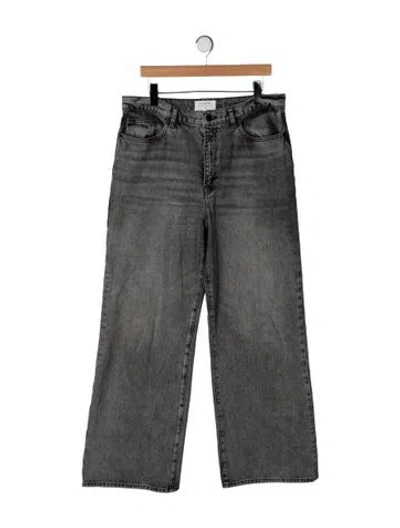 Pre-owned La Ligne High-rise Wide Leg Jeans In Multicolor
