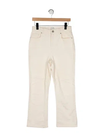 Pre-owned La Ligne High-rise Wide Leg Jeans In Neutral
