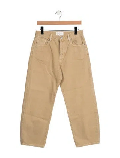 Pre-owned La Ligne High-rise Wide Leg Jeans In Neutrals