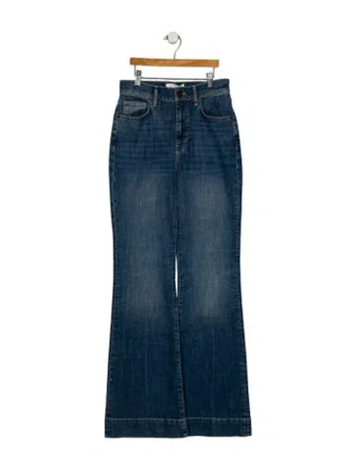 Pre-owned La Ligne High-rise Wide Leg Jeans W/ Tags In Blue