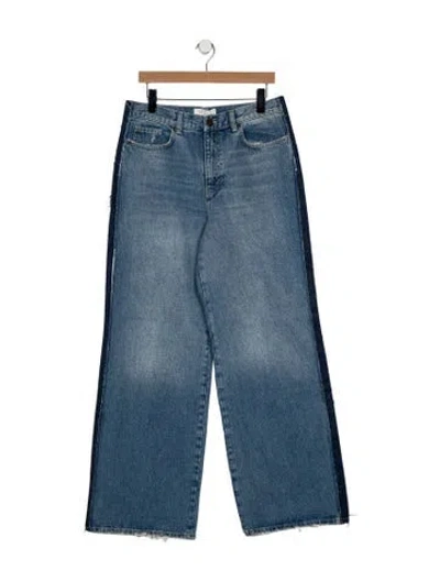 Pre-owned La Ligne High-rise Wide Leg Jeans W/ Tags In Blue