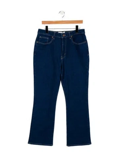 Pre-owned La Ligne High-rise Wide Leg Jeans W/ Tags In Blue