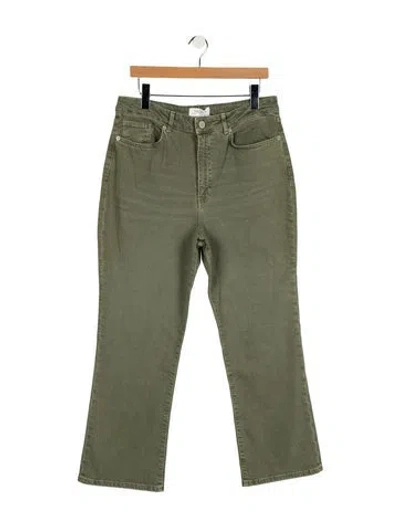 Pre-owned La Ligne High-rise Wide Leg Jeans W/ Tags In Green