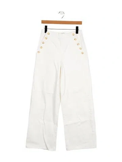 Pre-owned La Ligne High-rise Wide Leg Jeans W/ Tags In White