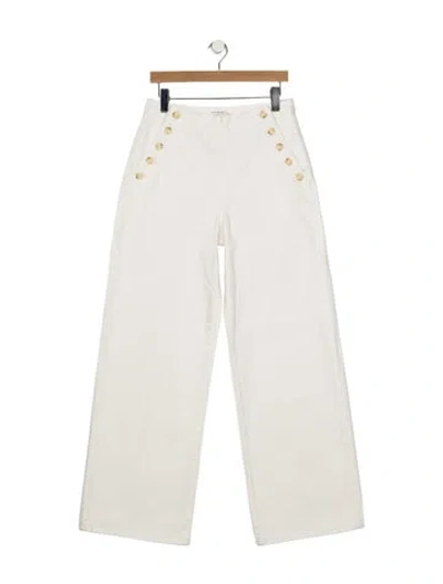 Pre-owned La Ligne High-rise Wide Leg Jeans W/ Tags In White