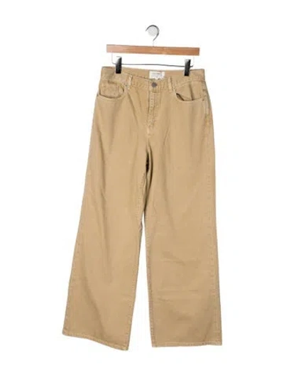 Pre-owned La Ligne High-rise Wide Leg Jeans W/ Tags In Yellow