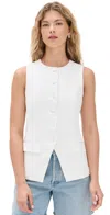 La Ligne Ivo Top Ivory In White