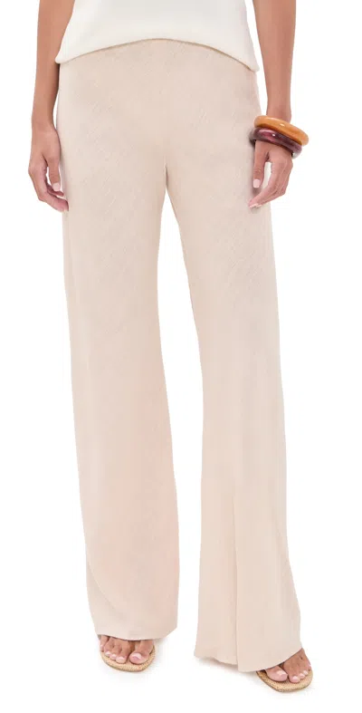 La Ligne Linen Colby Pants Sand In Neutral