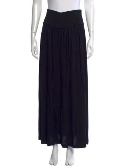 Pre-owned La Ligne Long Skirt In Black