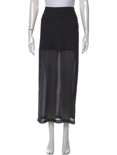Pre-owned La Ligne Long Skirt In Black