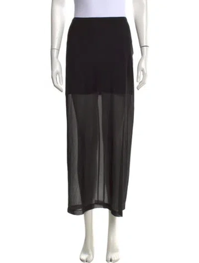 Pre-owned La Ligne Long Skirt In Black