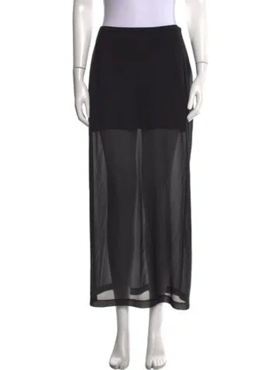 Pre-owned La Ligne Long Skirt In Black
