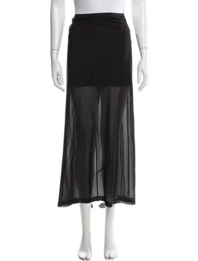 Pre-owned La Ligne Long Skirt In Gray