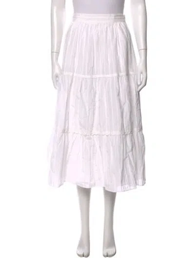 Pre-owned La Ligne Long Skirt In Pink