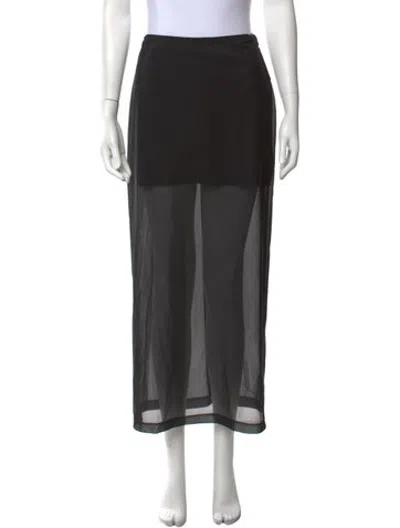 Pre-owned La Ligne Long Skirt W/ Tags In Black
