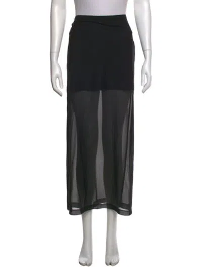 Pre-owned La Ligne Long Skirt W/ Tags In Black