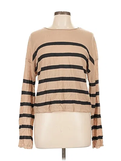 Pre-owned La Ligne Long Sleeve T-shirt In Brown