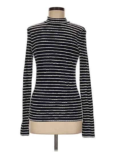 Pre-owned La Ligne Long Sleeve Top Black Turtleneck Tops