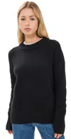 La Ligne Solid Mini Marina Sweater In Black