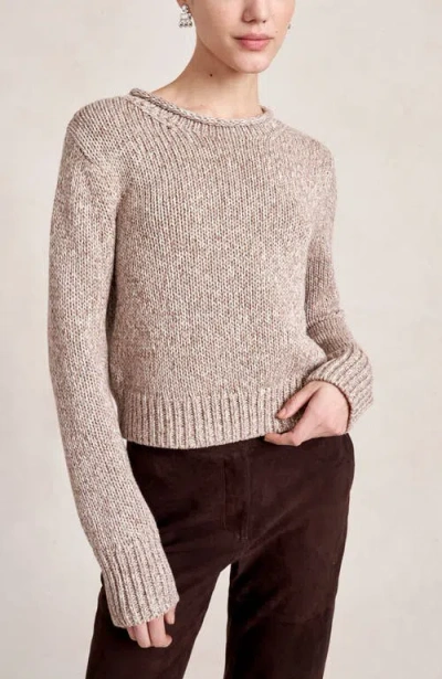 La Ligne Marled Mini Marina Sweater In Brown
