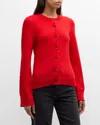 La Ligne Mateo Cashmere Cardigan In Red