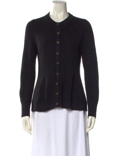 Pre-owned La Ligne Merino Wool Crew Neck Sweater In Black