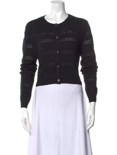 Pre-owned La Ligne Merino Wool Crew Neck Sweater In Black