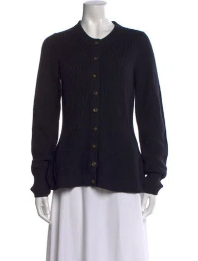 Pre-owned La Ligne Merino Wool Crew Neck Sweater In Black